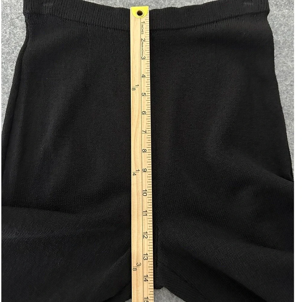 Vintage St. John Basics Black Santana Knit Pull On Pants Size 2 Made In USA 90s